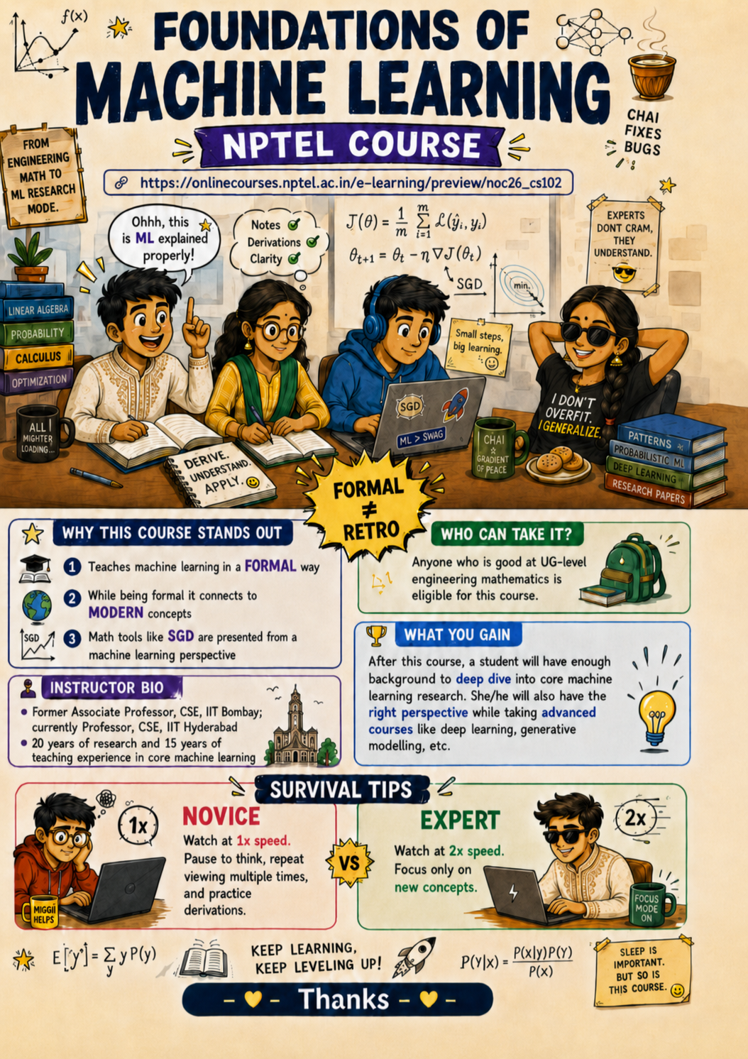 Foundations of Machine Learning NPTEL Course Flyer