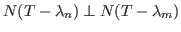 $ N(T-\lambda_n)\perp N(T-\lambda_m)$